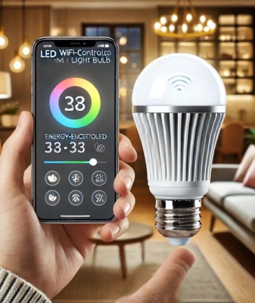 Ampoule LED WiFi contrôlable via smartphone