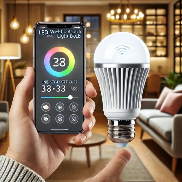 Ampoule LED WiFi contrôlable via smartphone